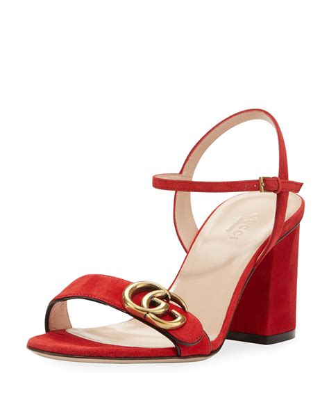 gucci nera marmont|Gucci Marmont red sandals.